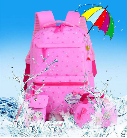 ZESTAW PLECAK SZKOLNY TORBA PIÓRNIK 3W1 BRELOK