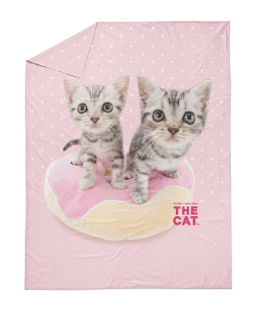 KOT KOTEK KOTKI CIEPŁY MILUTKI KOC KOCYK PLED DLA DZIECI