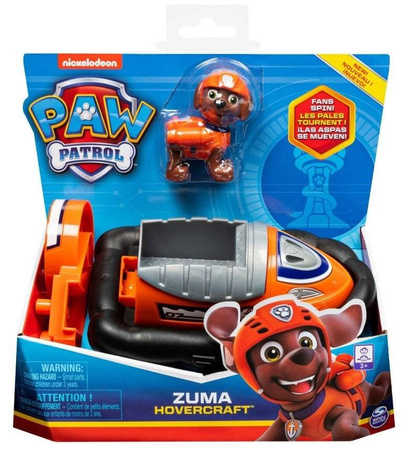 PSI PATROL FIGURKA ZUMA + POJAZD PODUSZKOWIEC