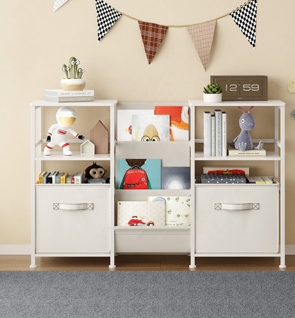 REGAŁ ORGANIZER NA ZABAWKI POJEMNIKI SZAFKA DZIECI KSIĄŻKI BIBLIOTECZKA