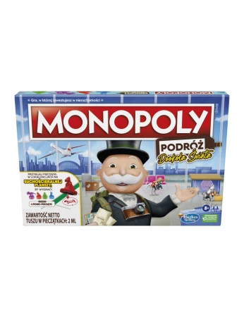 HASBRO DUŻA GRA MONOPOLY PODRÓŻ DOOKOŁA ŚWIATA F4007 Wersja PL