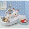 SYLVANIAN FAMILIES ŁAZIENKA W STYLU WIEJSKIM WANNA TOALETA ZESTAW