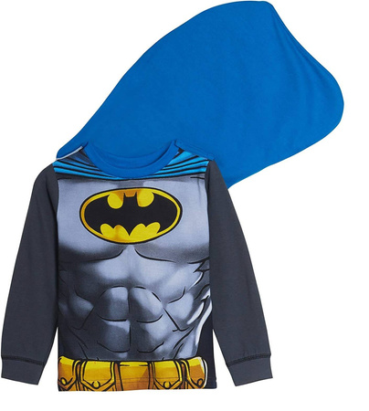 BATMAN KOSTIUM STRÓJ PELERYNA PIŻAMA 104 3-4 lat