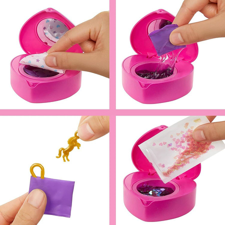 LALKA BARBIE COLOR REVEAL JEDNOROŻEC + AKCESORIA