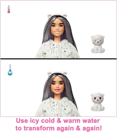 BARBIE CUTIE REVEAL LALKA W PRZEBRANIU MIŚ POLARNY