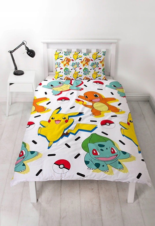 POKEMON POKEMONY PIKACZU POŚCIEL DWUSTRONN 140x200