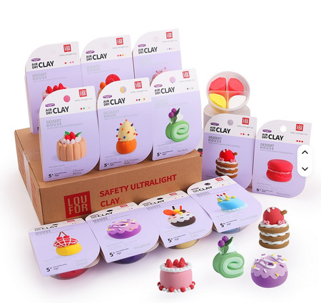 MASA PLASTYCZNA ZESTAW SUPER CLAY PIANKOLINA BABECZKI