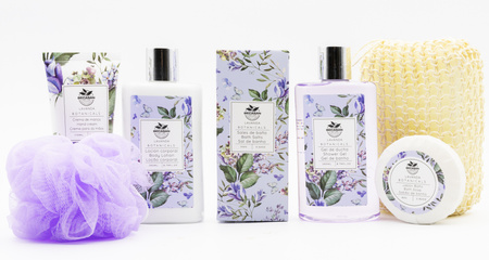 BCS KOSZ DREWNIANY ZESTAW PREZENTOWY ŚWIĄTECZNY KOSMETYKÓW CIAŁA KĄPIELI