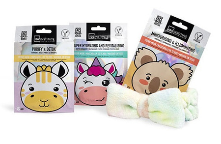 IDC ZESTAW MASECZEK MASECZKI W PŁACHCIE MASECZKA JEDNOROŻEC KOALA + OPASKA