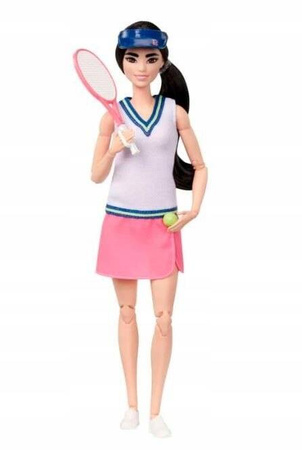 LALKA BARBIE TENISISTKA TENIS KARIERA SPORTSMENKA HKT73