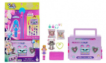 Polly Pocket - Imprezowa moda Zestaw z lalką + 16 akcesoriów HRD65