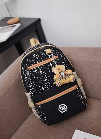 PLECAK SZKOLNY TORNISTER TORBA PIÓRNIK 3W1 BRELOK