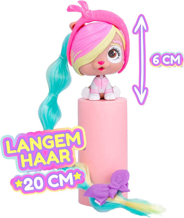 VIP PETS MINI FANS BOW POWER S5 LALKA PIESEK FIGURKA Długie Włosy CHLOE