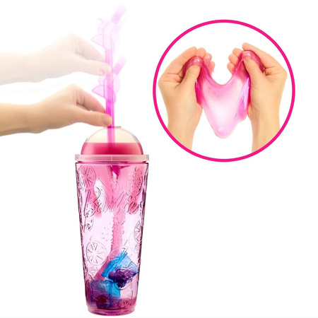 BARBIE POP REVEAL LALKA OWOCOWY SOK TRUSKAWKA 8 NIESPODZIANEK ZESTAW KUBEK