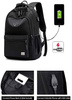 DUŻY PLECAK CZARNY MIEJSKI MĘSKI NA LAPTOPA + USB
