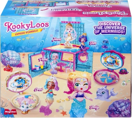 KOOKYLOOS MERMAID ZESTAW BEACH HOUSE DOMEK NA PLAŻY LALECZKA SYRENKA