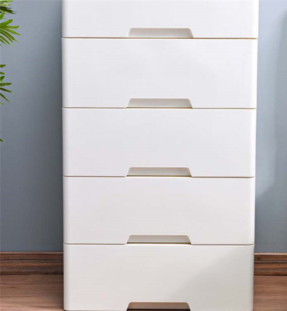 PLASTIKOWY POJEMNIK REGAŁ KOSZ NA ZABAWKI SZAFKA SZUFLADY 5 PÓŁEK