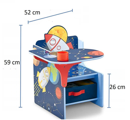 KOSMOS BIURKO STOLIK SKRZYNIA POJEMNIKI DLA DZIECI