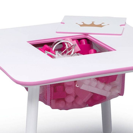 STOLIK STÓŁ BIAŁY KSIĘŻNICZKI KRZESŁA DLA DZIECI