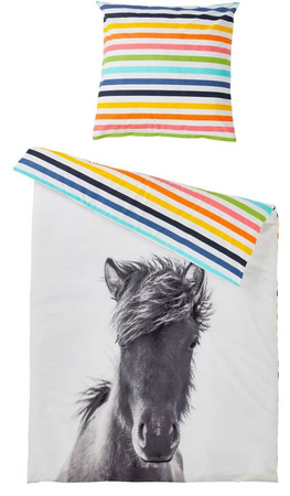 KONIE KOŃ ZWIERZĘTA KONIKI POŚCIEL140X200 BAWEŁNA