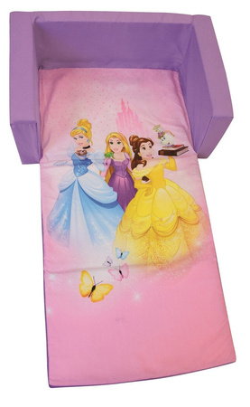 DISNEY KSIĘŻNICZKI ROSZPUNKA SOFA PIANKA ŁÓŻKO 2W1
