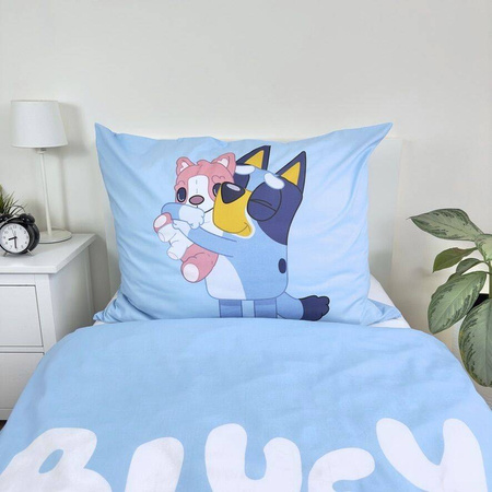 BLUEY I BINGO PIESKI POŚCIEL DLA DZIECI BAWEŁNA KOMPLET 140X200
