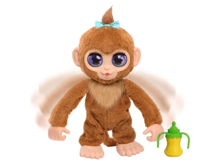 FURREAL INTERAKTYWNA MAŁPKA MAŁPA MÓWI CHODZI PIJE 100 REAKCJI MASKOTKA