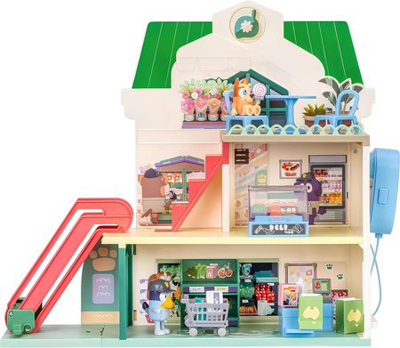 Moose Toys BLUEY Zestaw Supermarket z Dźwiękiem domek Figurki