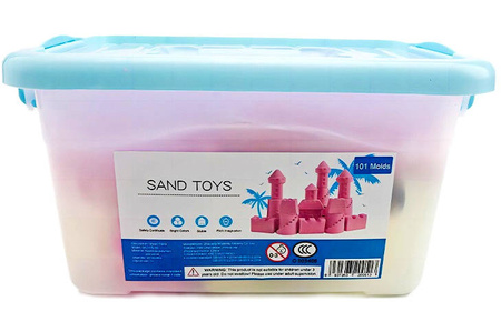 PIASEK KINETYCZNY 2 KG PIASKOWNICA FOREMKI 100 SZT