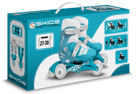 ROLKI WROTKI 2W1 ROLKO-WROTKI REGULOWANE 27-30 DLA DZIECKA