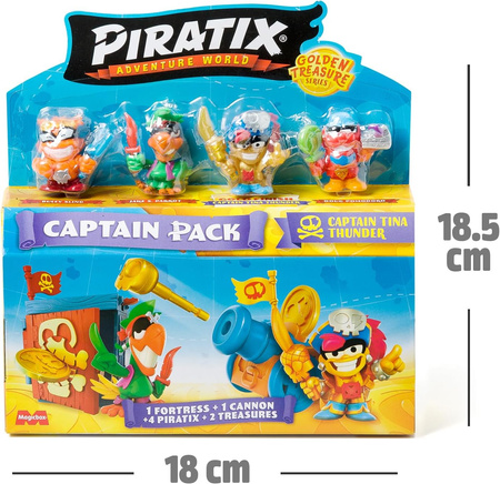 PIRATIX Golden Treasure Piraci Captain Pack Kapitan Tina Thunder