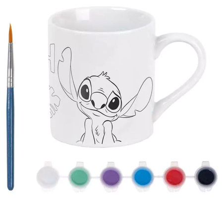 STITCH STICZ Kubek do malowania farbami Zestaw kreatywny dla dzieci