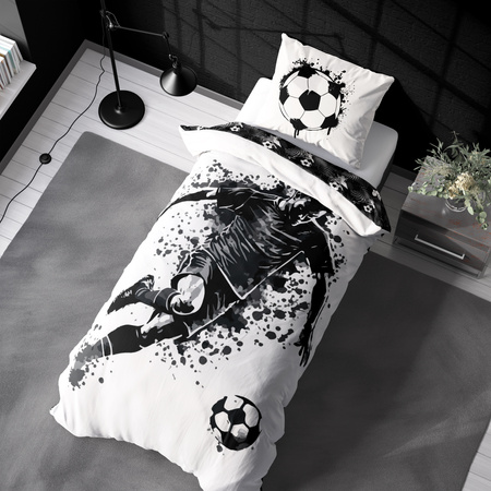Pościel Piłka 160x200 Football Dynamiczny Styl dla Fanów Piłki