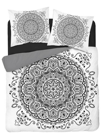 Biała Czarna Pościel Komplet pościeli 220x200