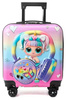 LALKA LALECZKA LOL WALIZKA NA KÓŁKACH 3D DLA DZIECI SZYFR PODRÓŻNA TĘCZOWA
