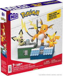 MEGA POKEMON CONSTRUX ZESTAW PICHU PIKACHU RAICHU EVOLUTION SET 159 Elemen