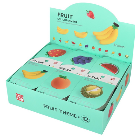 MASA PLASTYCZNA ZESTAW SUPER CLAY PIANKOLINA OWOCE SENSORYCZNE