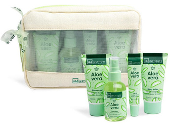 IDC ZESTAW PODRÓŻNY KOSMETYKÓW DO SAMOLOTU ALOE VERA ALOES KOSMETYCZKA