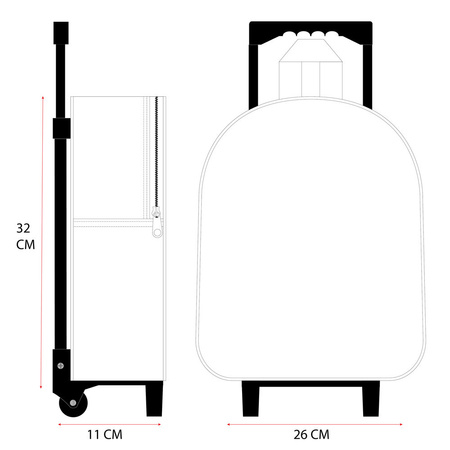 PSI PATROL PIESKI WALIZKA na kółkach 3D PLECAK DLA DZIECI