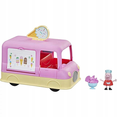 ŚWINKA PEPPA AUTO VAN Z LODAMI FIGURKI