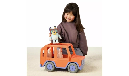 MOOSE TOYS Bluey Buddies Big Heeler 4WD Pojazd i Maskotka DUŻE AUTO