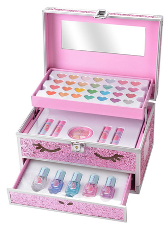 ZESTAW KOSMETYKÓW DZIECI KUFEREK JEDNOROŻEC BROKAT