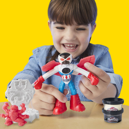 Play-Doh Marvel Captain America Motocykl Figurki Akcji Foremki 3 Ciastoliny