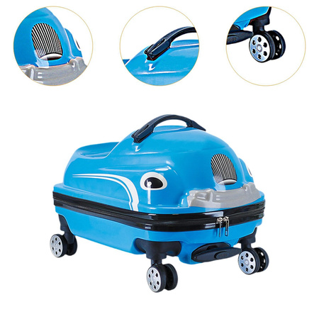 AUTO WALIZKA PODRÓŻNA DZIECI KABINOWA JEŹDZIK BAGAŻ PODRĘCZNY KÓŁKACH