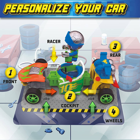 T-Racers Turbo Wheel 2 Pojazd z kierowcą+akcesoria