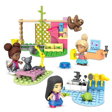KLOCKI BARBIE MEGA BLOKS CONSTRUX SALON DLA ZWIERZĄT 97 EL GYH09