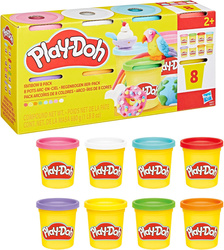 PLAY DOH CIASTOLINA zestaw 8 kolorowych tub G0691
