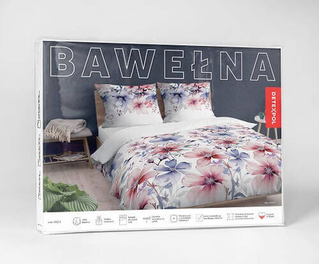 POŚCIEL KWIATY KWIATKI WZORY BAWEŁNIANA BAWEŁNA DO SYPIALNI 160X200