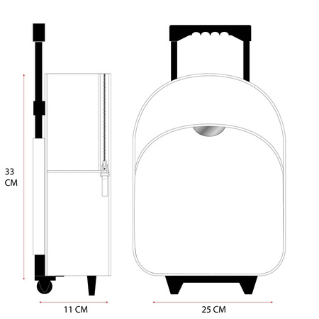 MYSZKA MIKI MINNIE WALIZKA NA KÓŁKACH PLECAK SZELKI DLA DZIECI
