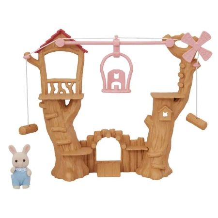 SYLVANIAN FAMILIES KOLEJKA LINOWA PLAC ZABAW FIGURKI 5452
